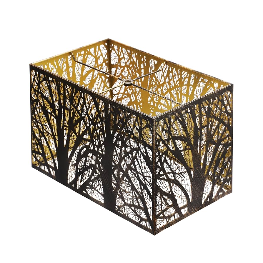 Metal Square Lampshade 8''Top X 14'' Bottom X 9'' Height